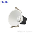 Trimless White/Black Embedded LED COB Downlight Spotlights